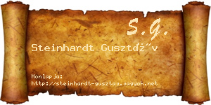 Steinhardt Gusztáv névjegykártya