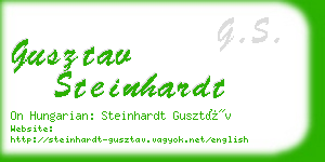 gusztav steinhardt business card